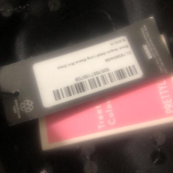 Pretty little thing Elegant Black Beaded Dress - Picture 5 of 5